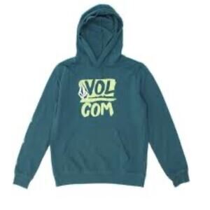 Volcom Teal Blue Hoodie Sweatshirt - Size Large